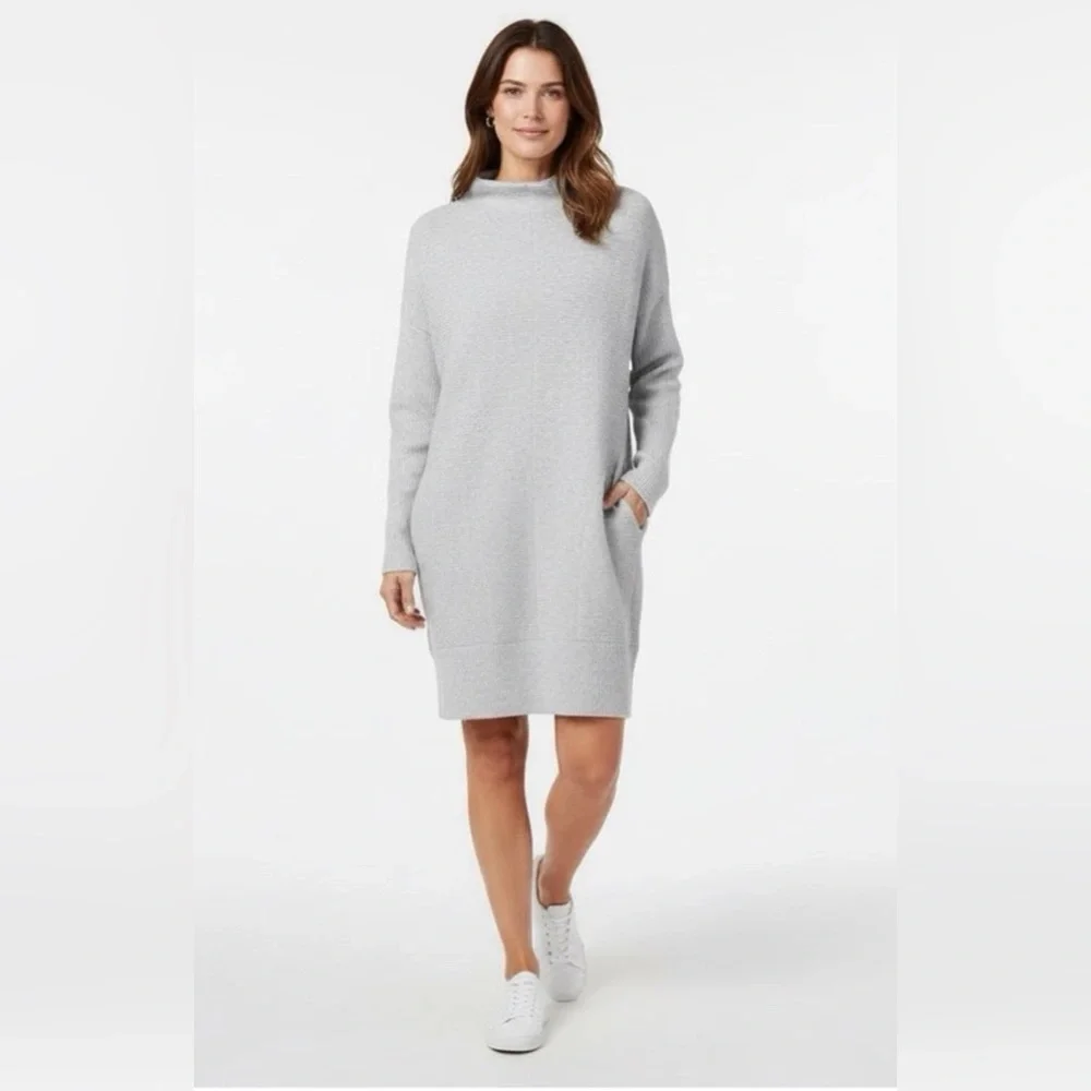 Lululemon Call for Cozy Dress size 6 Sweaterdress Heathered Core Light Grey